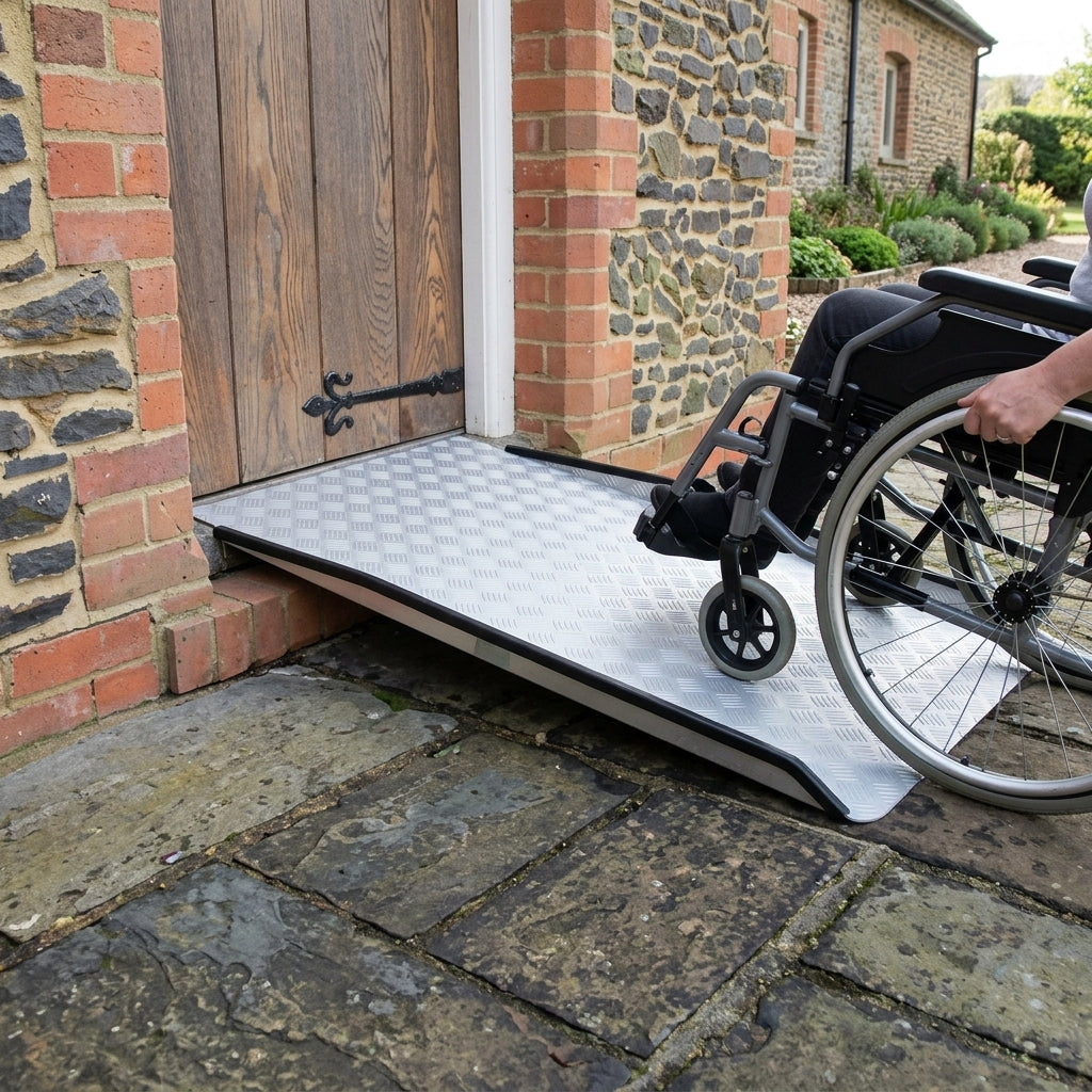 Fixed Threshold Ramp 2ft-6ft Anodised Aluminium
