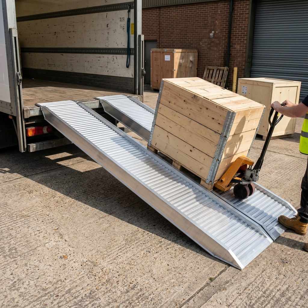 2500-5000mm Wide Aluminium Loading Ramps up to 10000kg