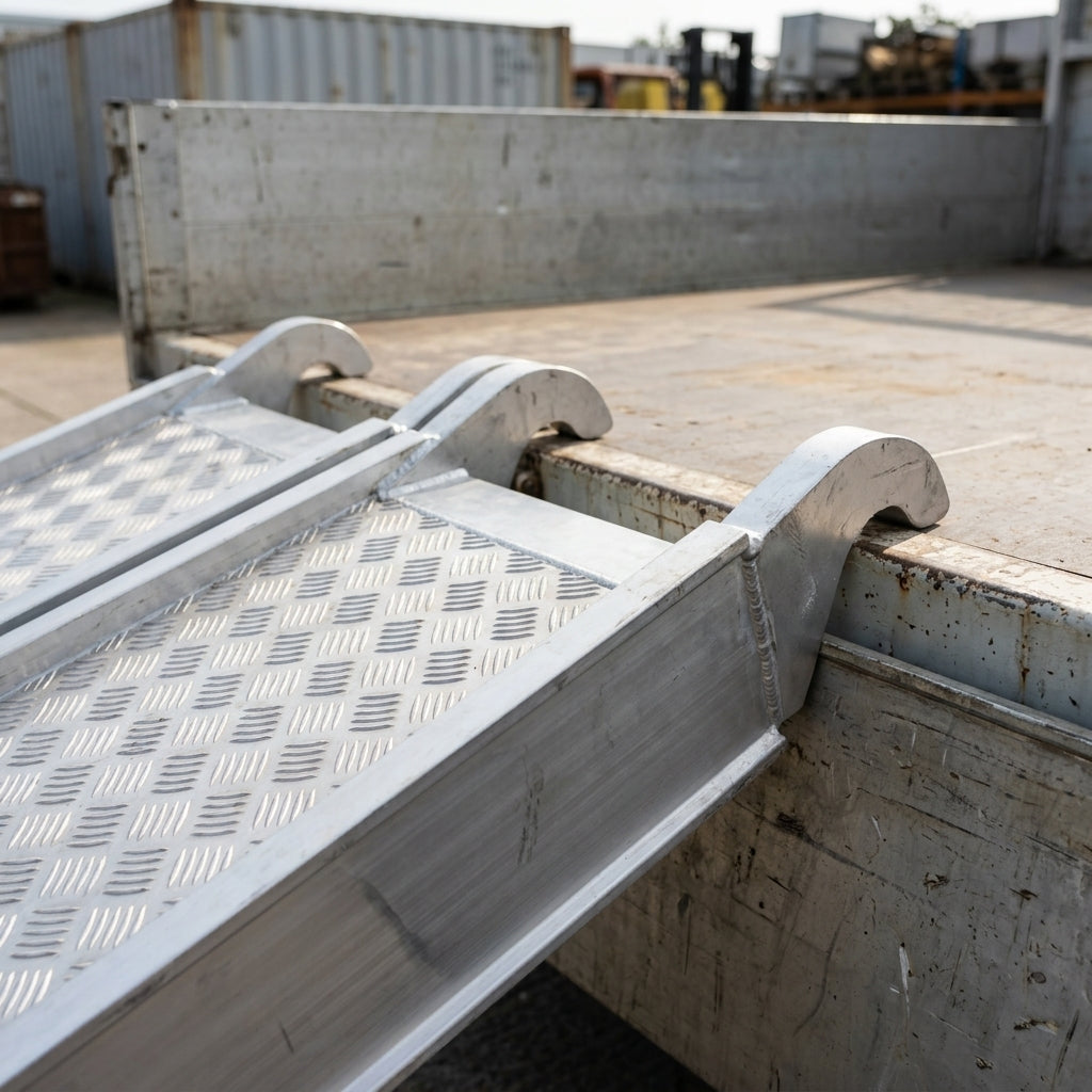Aluminium Loading Ramps 2500-5000mm Length 9000kg Capacity (view 2)