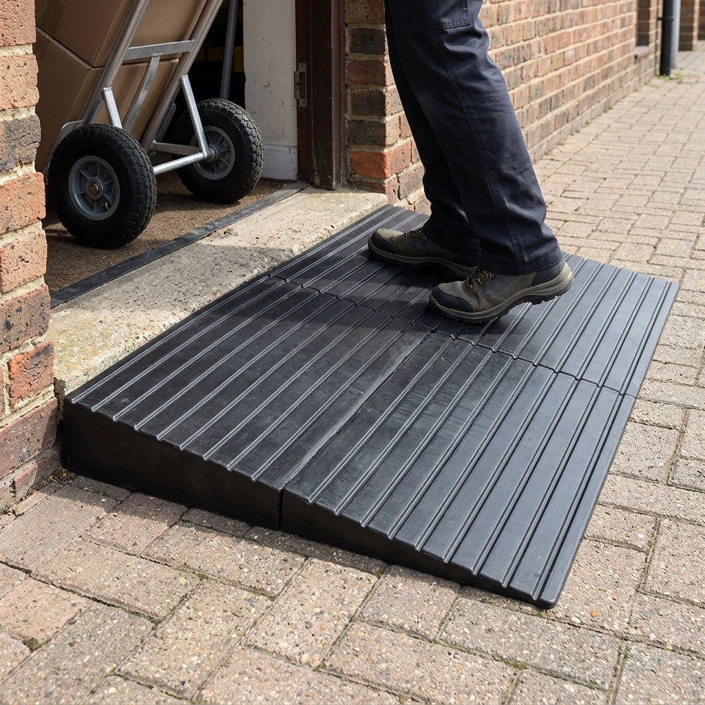 78mm to 80mm Rubber Threshold Ramps 500kg Capacity