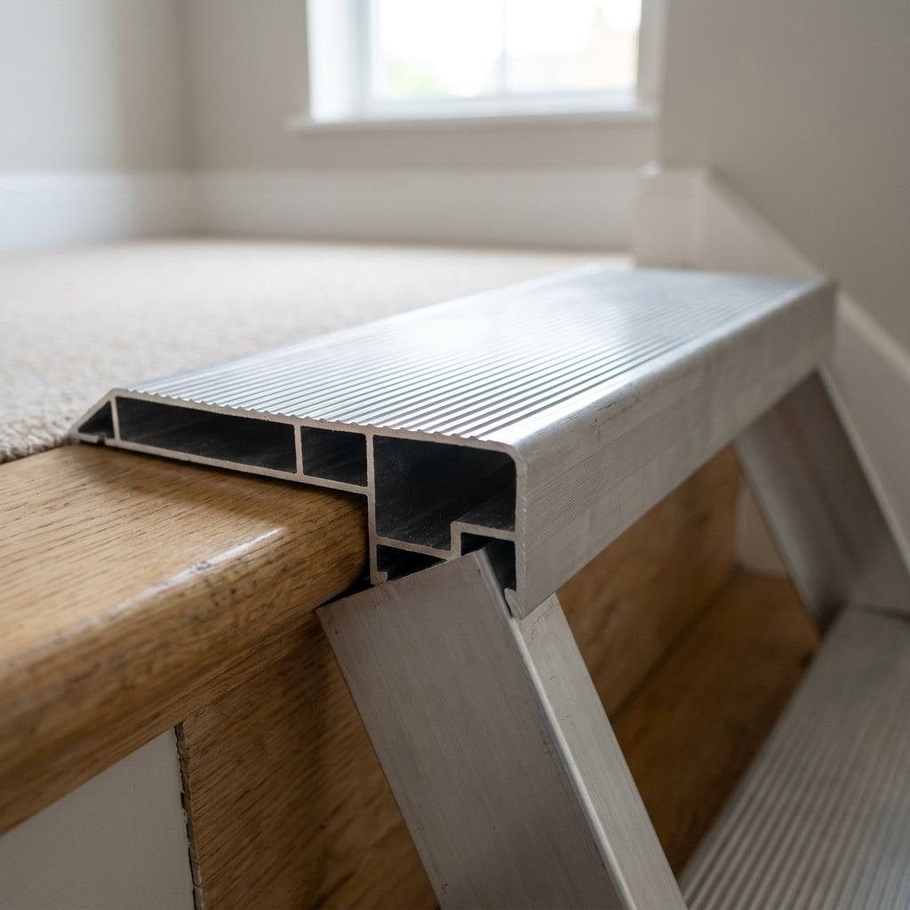 Trade Step Ladder 3 Tread Aluminium Anti-Slip Platform (view 2)