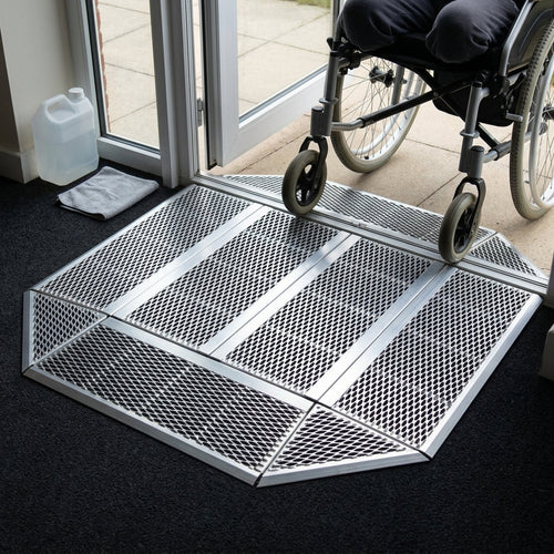 Modular Threshold Ramp - 3-Way Access - Height Adjustable 120mm