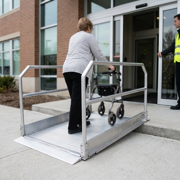 4790mm Pedestrian Ramp with Handrails, 1000mm Internal Width