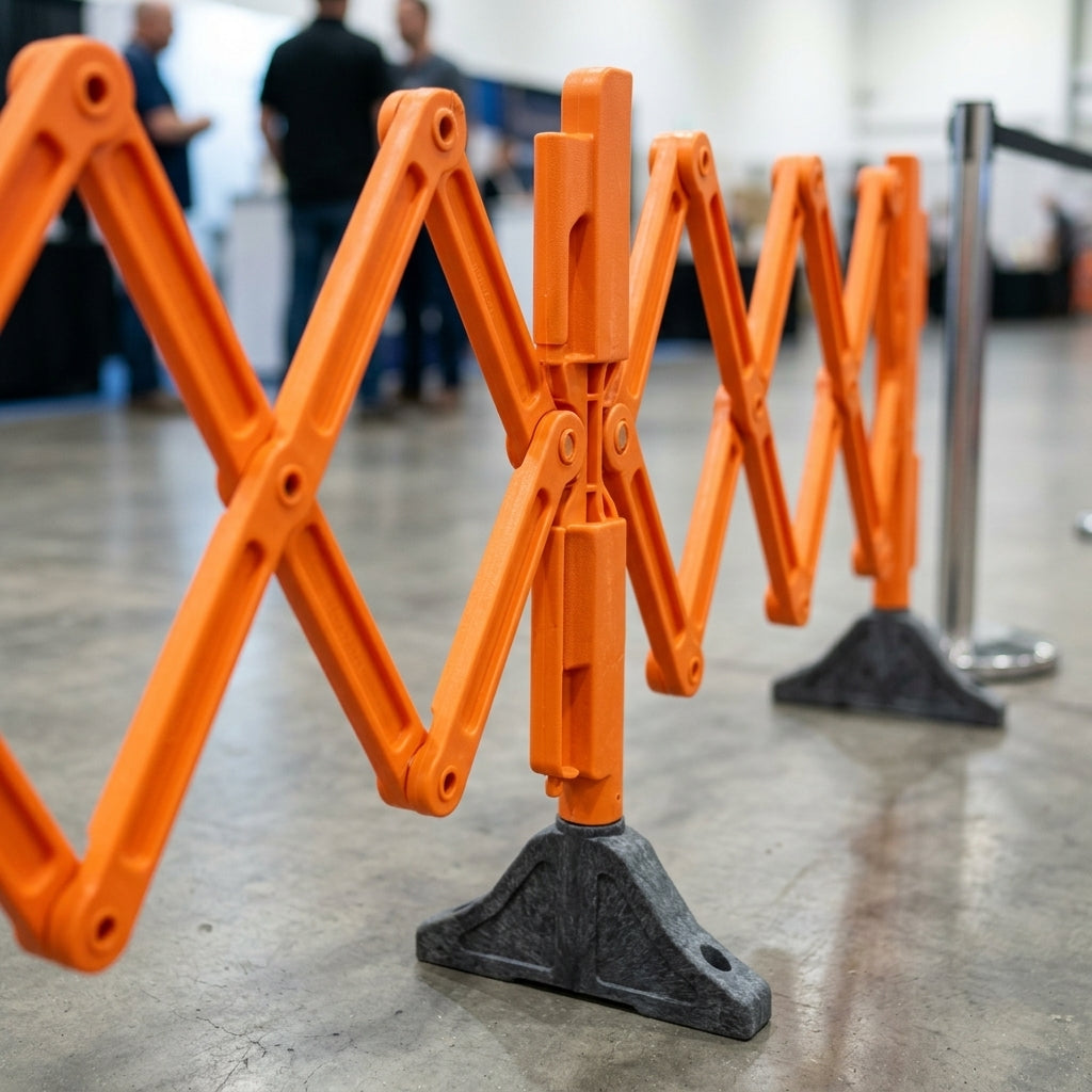 2m Fence Barrier Orange (view 2)