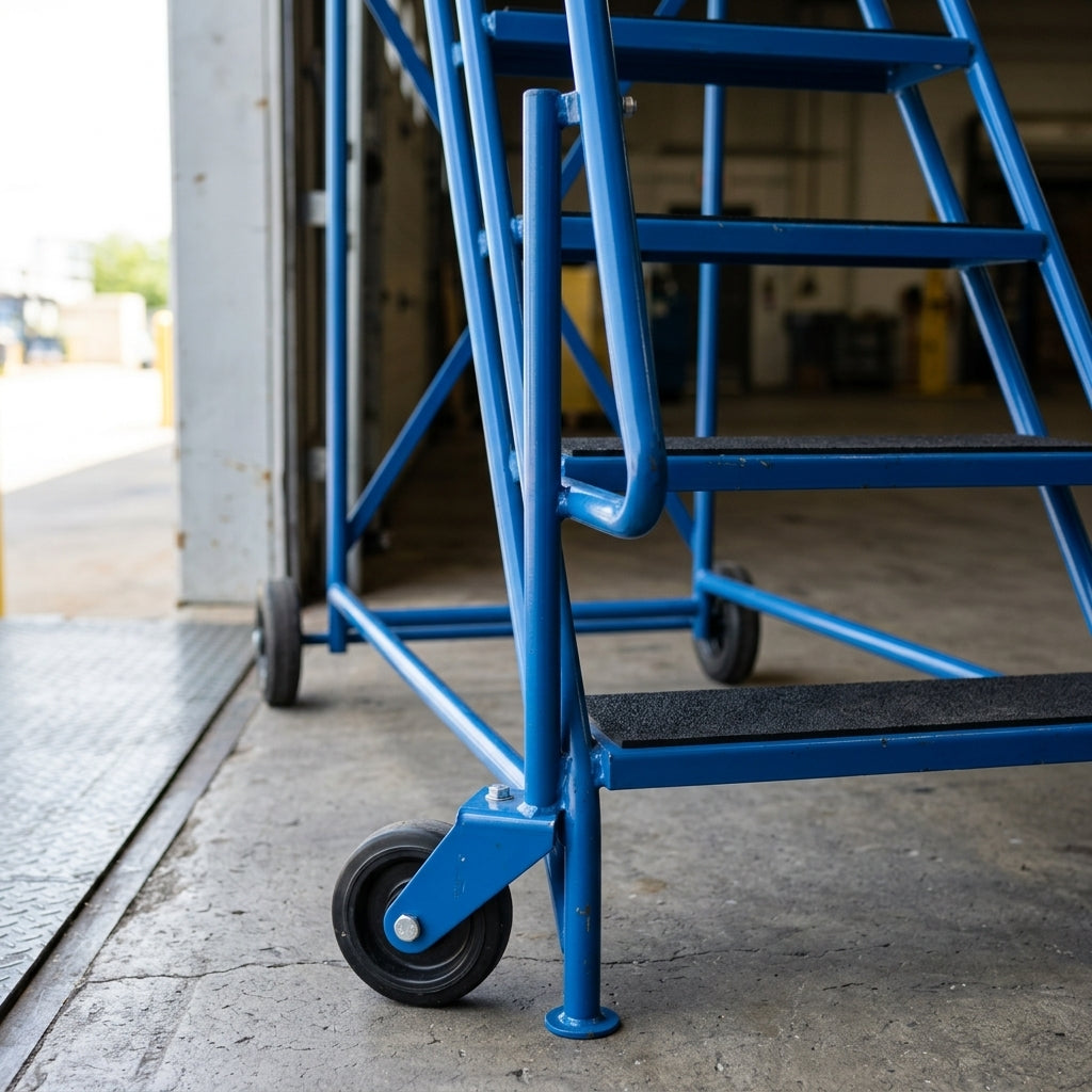 300kg Capacity Industrial Step Ladder 2250-3750mm Height (view 2)