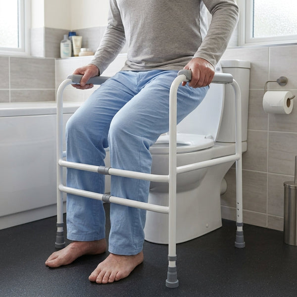 Adjustable Free Standing Toilet Frame - Height Adjustable