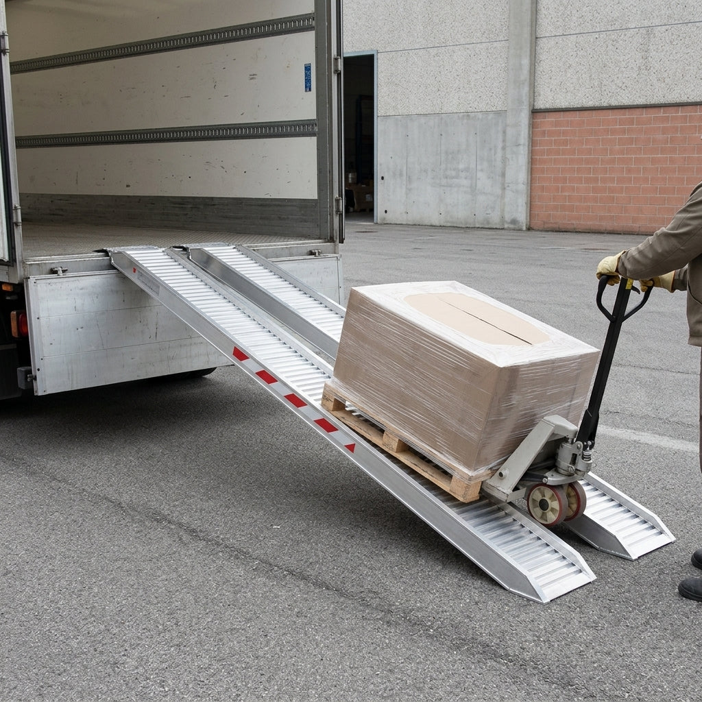 2500mm x 400mm Aluminium Loading Ramp 3800kg Capacity