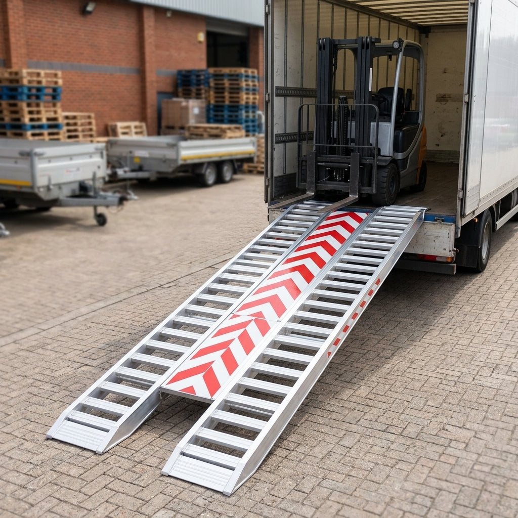 3500mm x 460mm Aluminium Loading Ramps 5540kg Capacity
