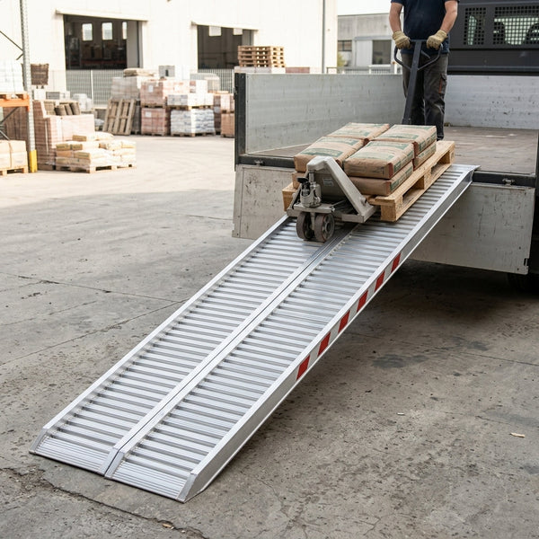 3500mm x 400mm Aluminium Loading Ramp 3000kg Capacity