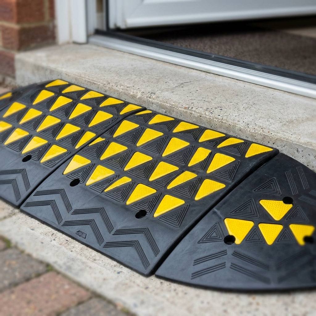 100mm, 150mm & 200mm Rubber Kerb Ramp 20,000kg Capacity (view 2)