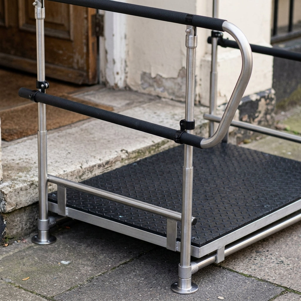 Anti-slip Half Step with Handrails (view 2)