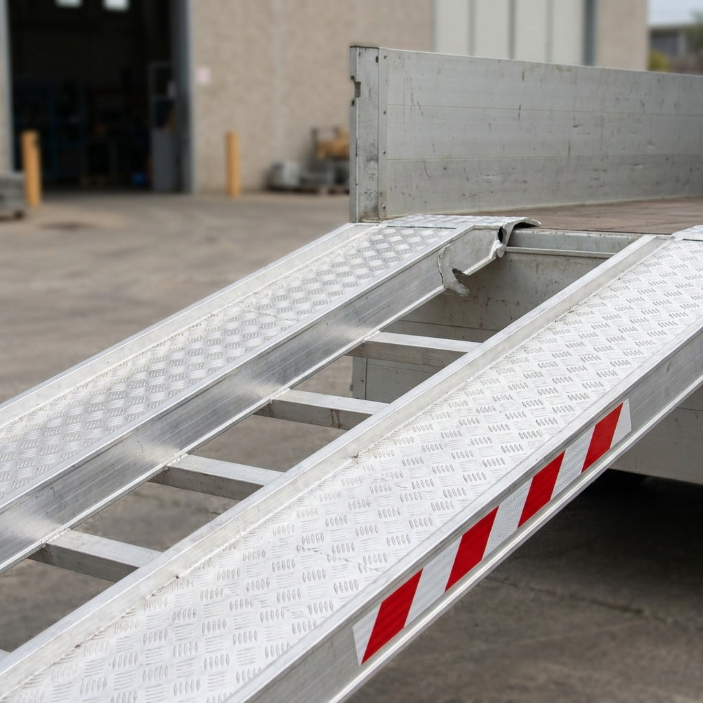 4000mm x 400mm Aluminium Loading Ramps 3435kg Capacity (view 2)