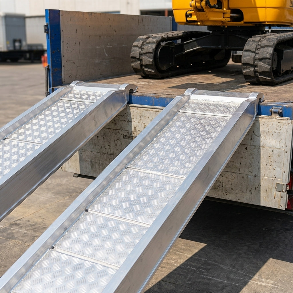 3000mm x 550mm Aluminium Loading Ramps 18000kg Capacity (view 2)