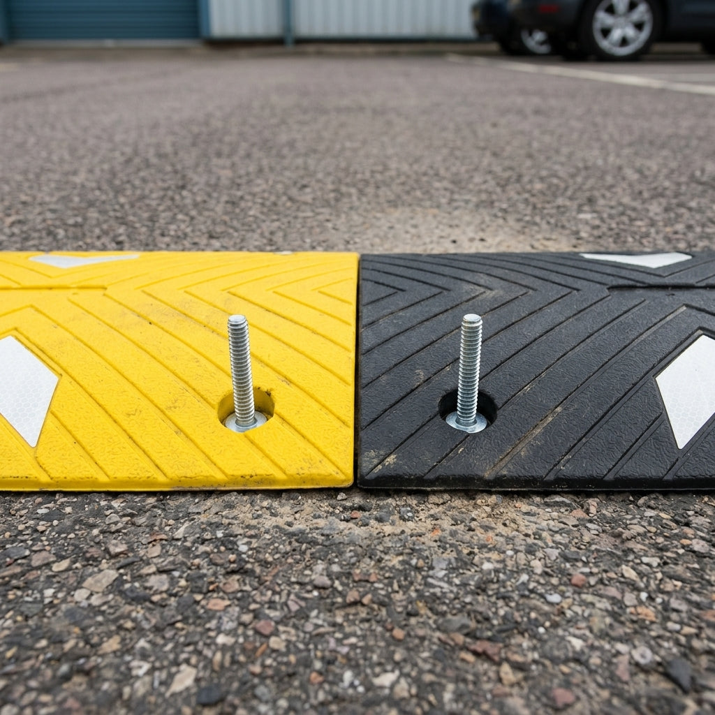1000x400x50mm Speed Bump Kit with Reflective Chevrons (view 2)