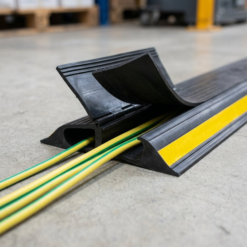 30mm x 10mm 2-Channel Floor Cable Protector (view 2)