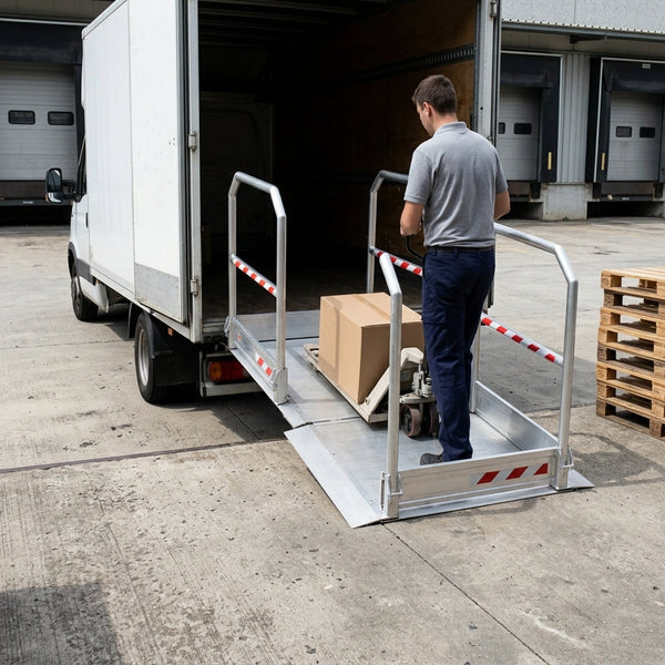 6m Pedestrian Walkway Bridge Aluminium 400kg Capacity