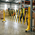 Expandable Barrier on Wheels 3.5m Black & Yellow