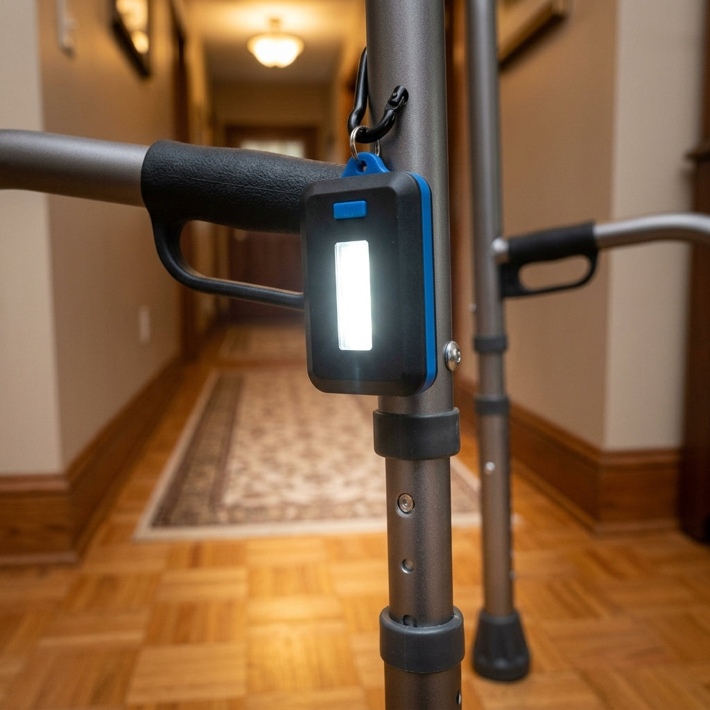 LED Light for Rollator - Front Mounting (view 2)