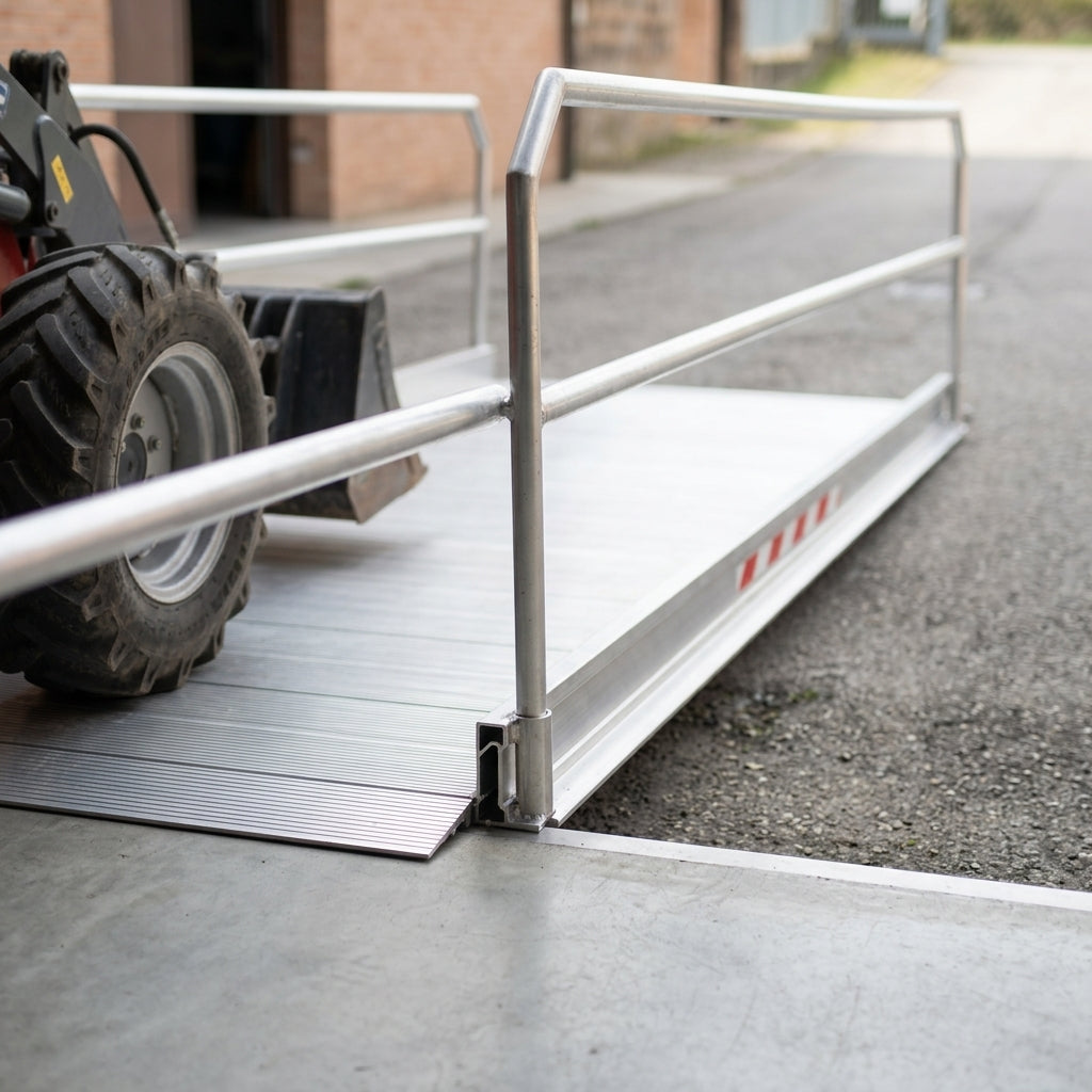 5055mm x 1000mm Vehicle Gangway with Handrails (view 2)