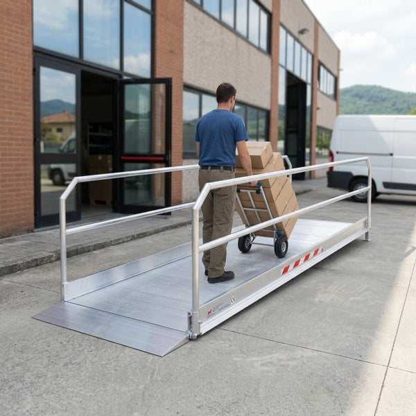 6055mm x 1000mm Vehicle Gangway with Handrails