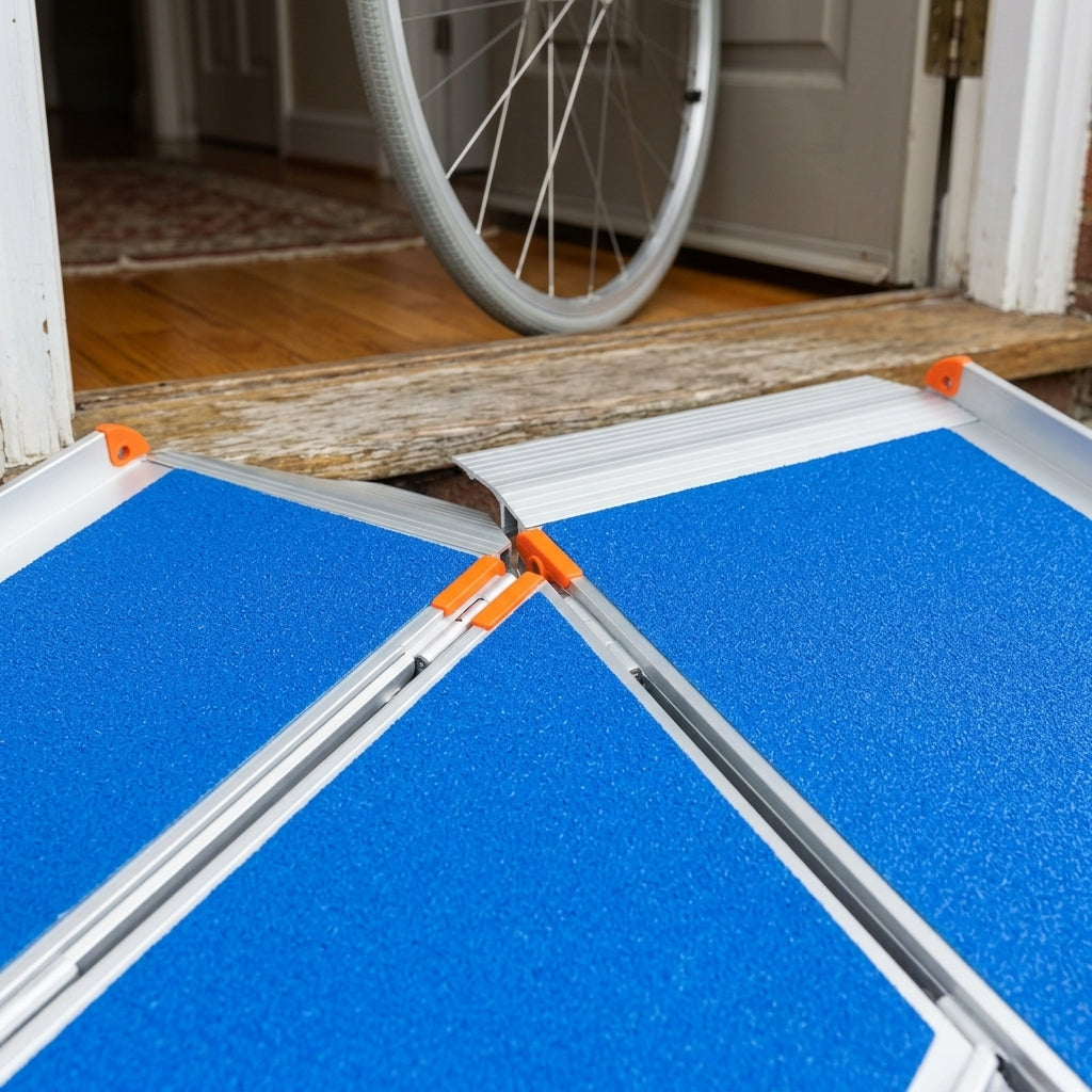 2ft Folding Wheelchair Ramp with Non-Slip Surface (view 2)