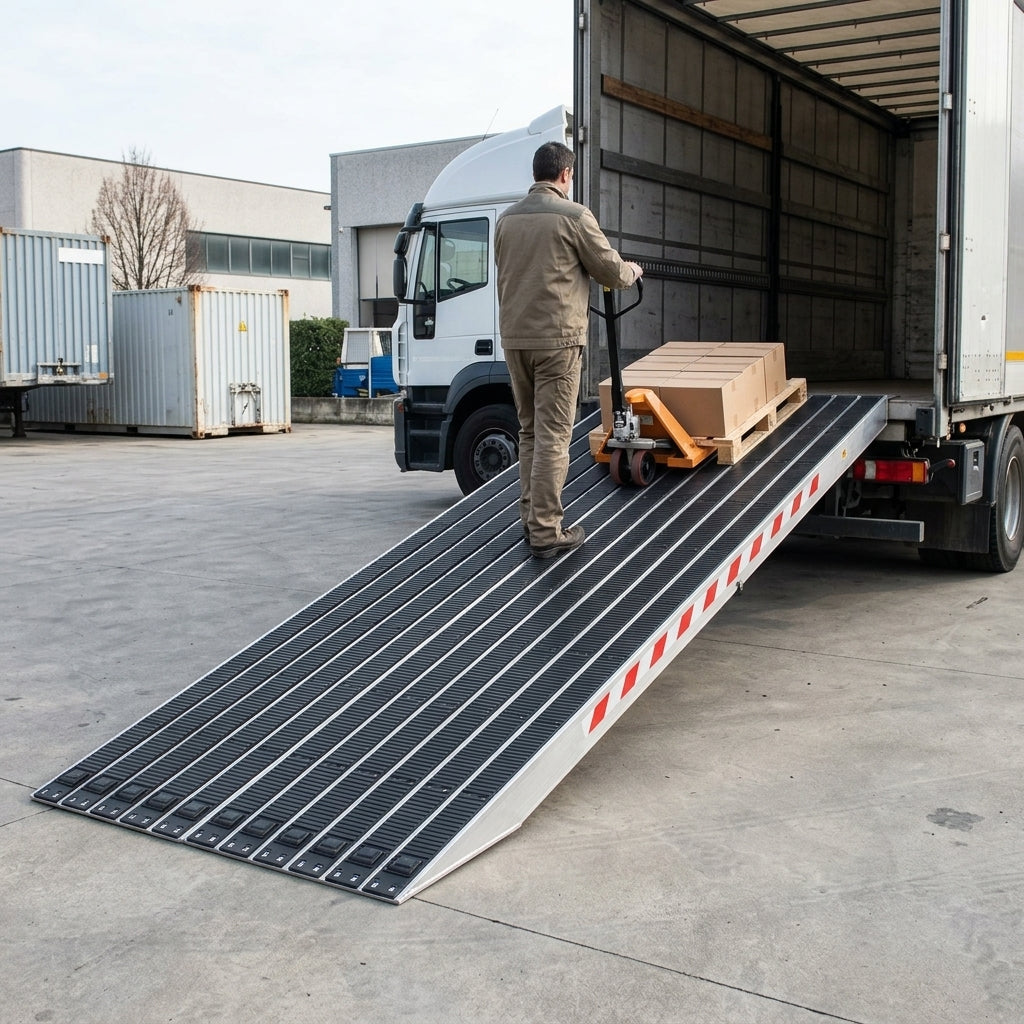 3500mm x 720mm Heavy Duty Ramp with Rubber Coating