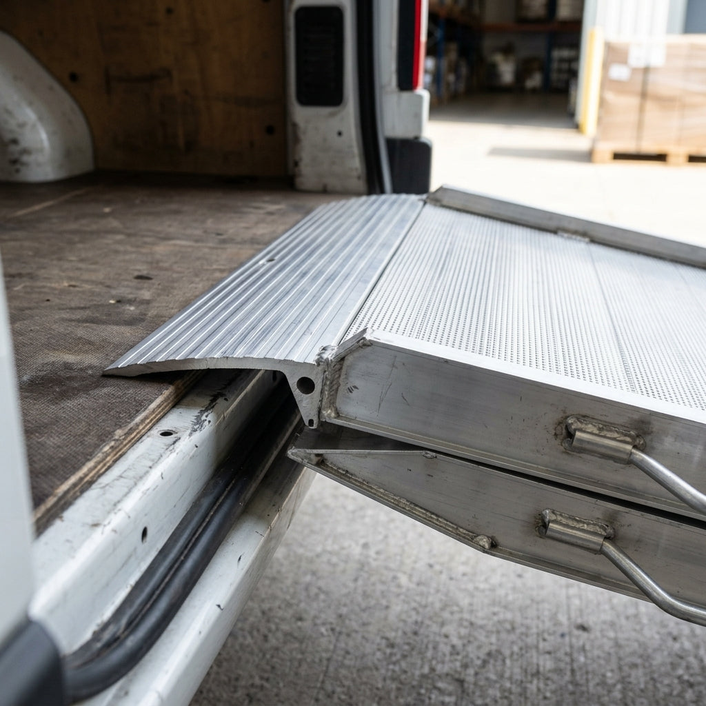 750mm/1000mm Folding Van Ramp Aluminium 1000kg Capacity (view 2)