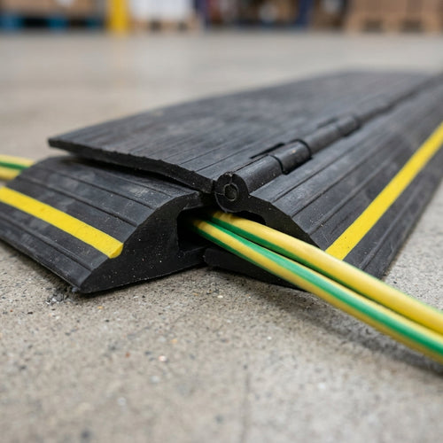 15mm x 5mm Floor Cable Protector - Flexible Rubber (view 2)