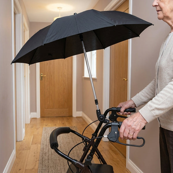 Black Umbrella for Rollators