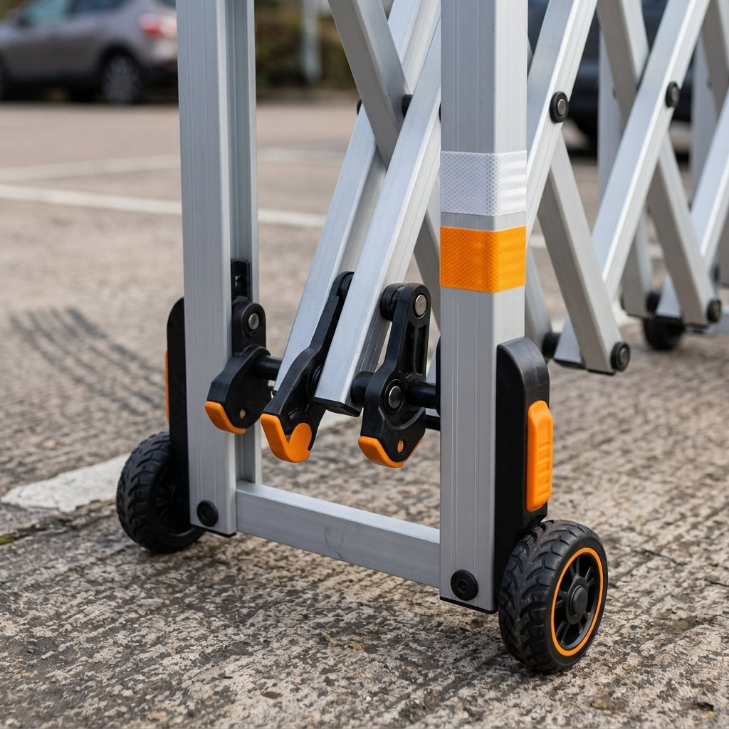 2m Retractable Safety Barrier with Reflectors (view 2)