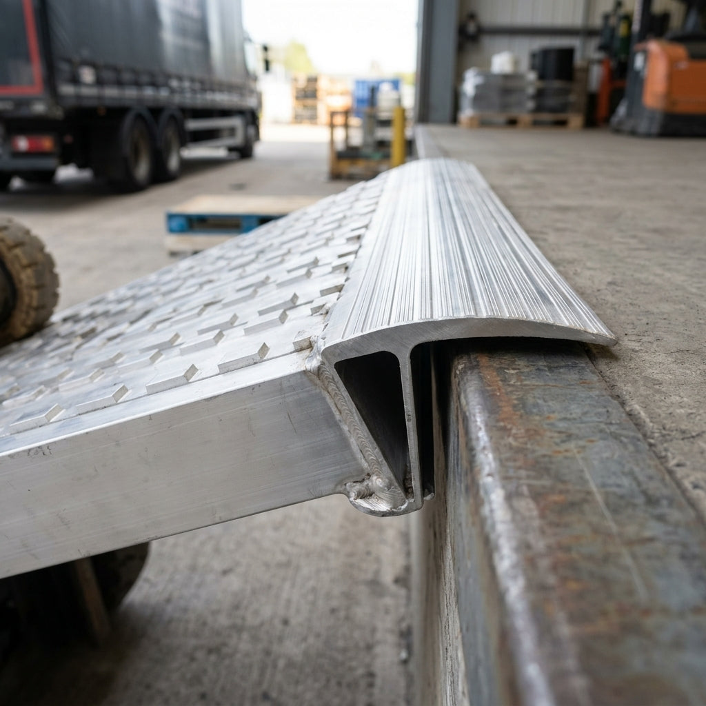 1500mm Loading Ramps Aluminium Milled Surface 21500kg Capacity (view 2)