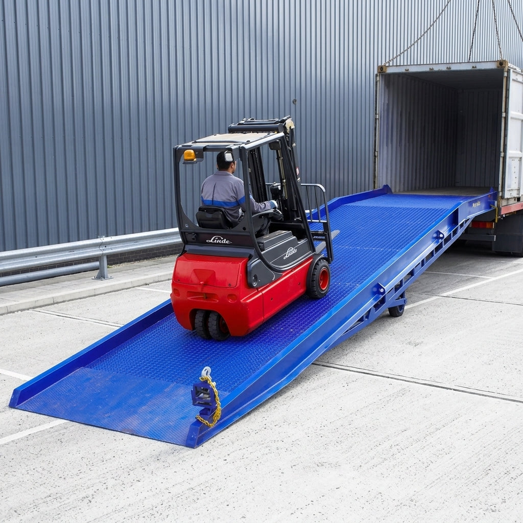 Yard Ramp with Hydraulic Assist and 7000kg Capacity