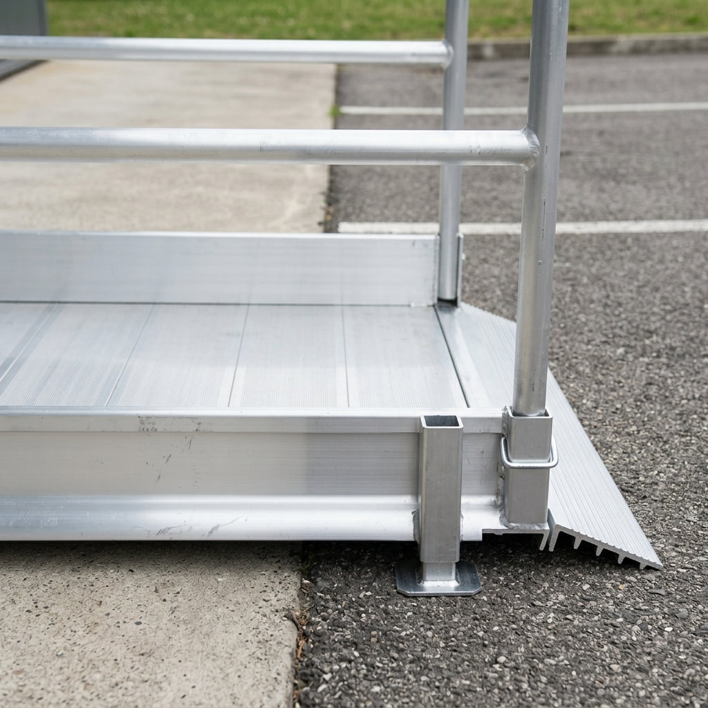 3790mm Vehicle Accessible Ramp with Handrails, 1000mm Width (view 2)