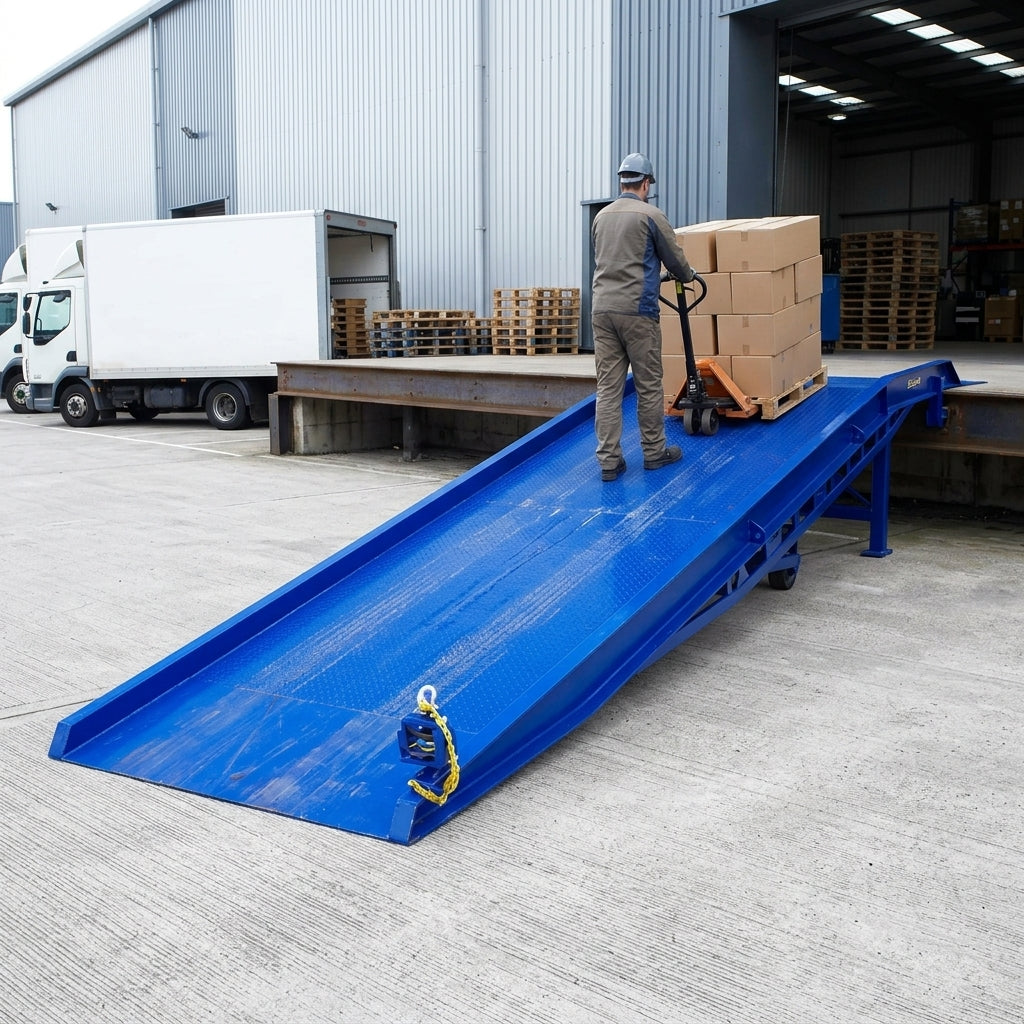 Extra Wide Yard Ramp 800-1650mm Height 10000kg Capacity