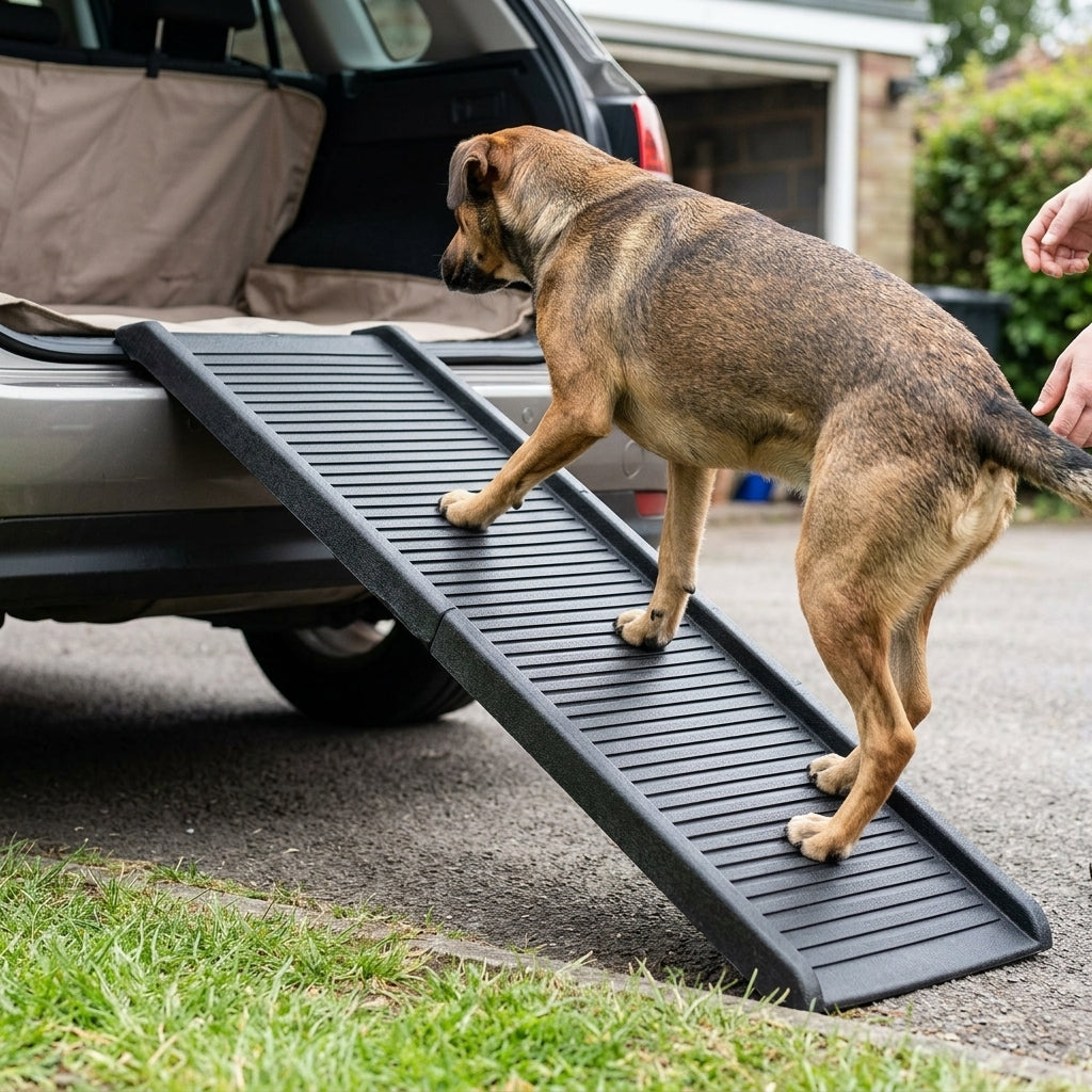 25mm - 100mm Pet Step Ramp - Anti-Slip Rubber