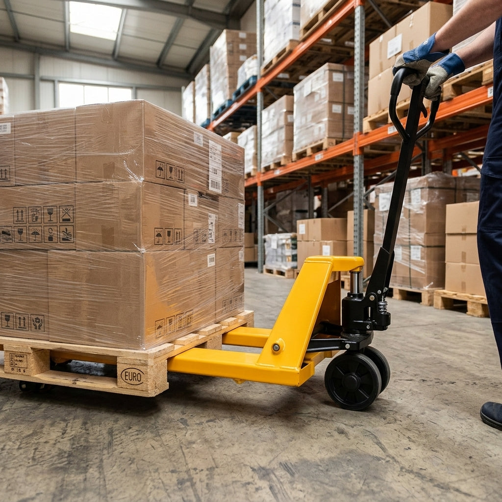 Hand Pallet Truck with Nylon Wheels