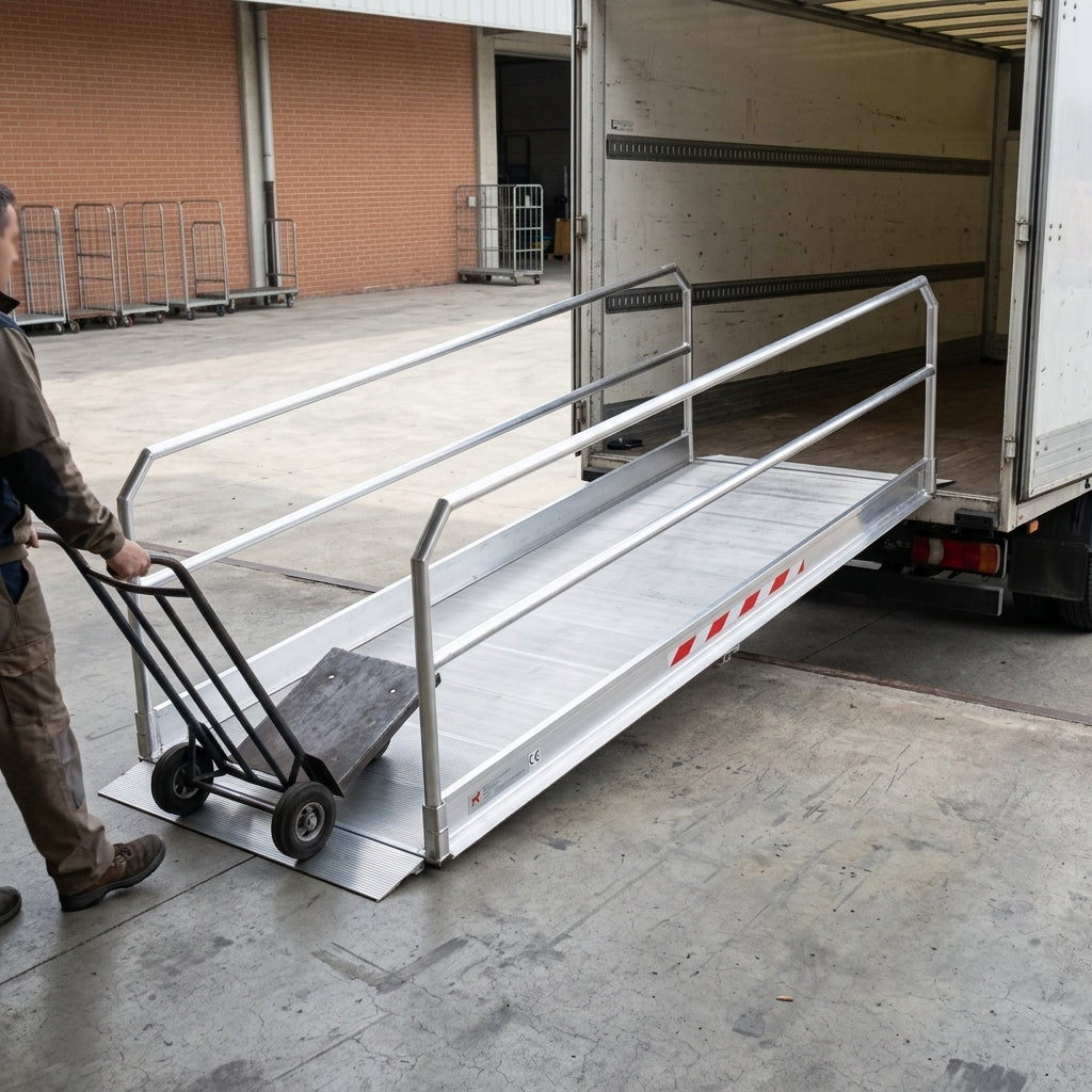 2660mm Vehicle Gangway with Handrails