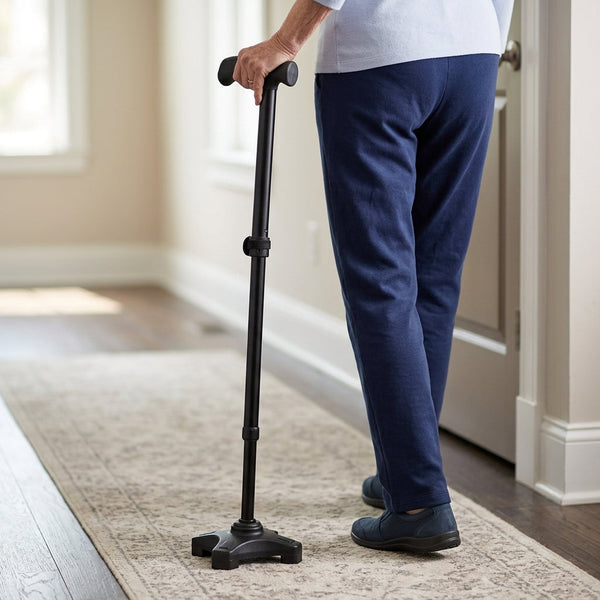 75-95cm Adjustable Walking Stick - Comfort Design