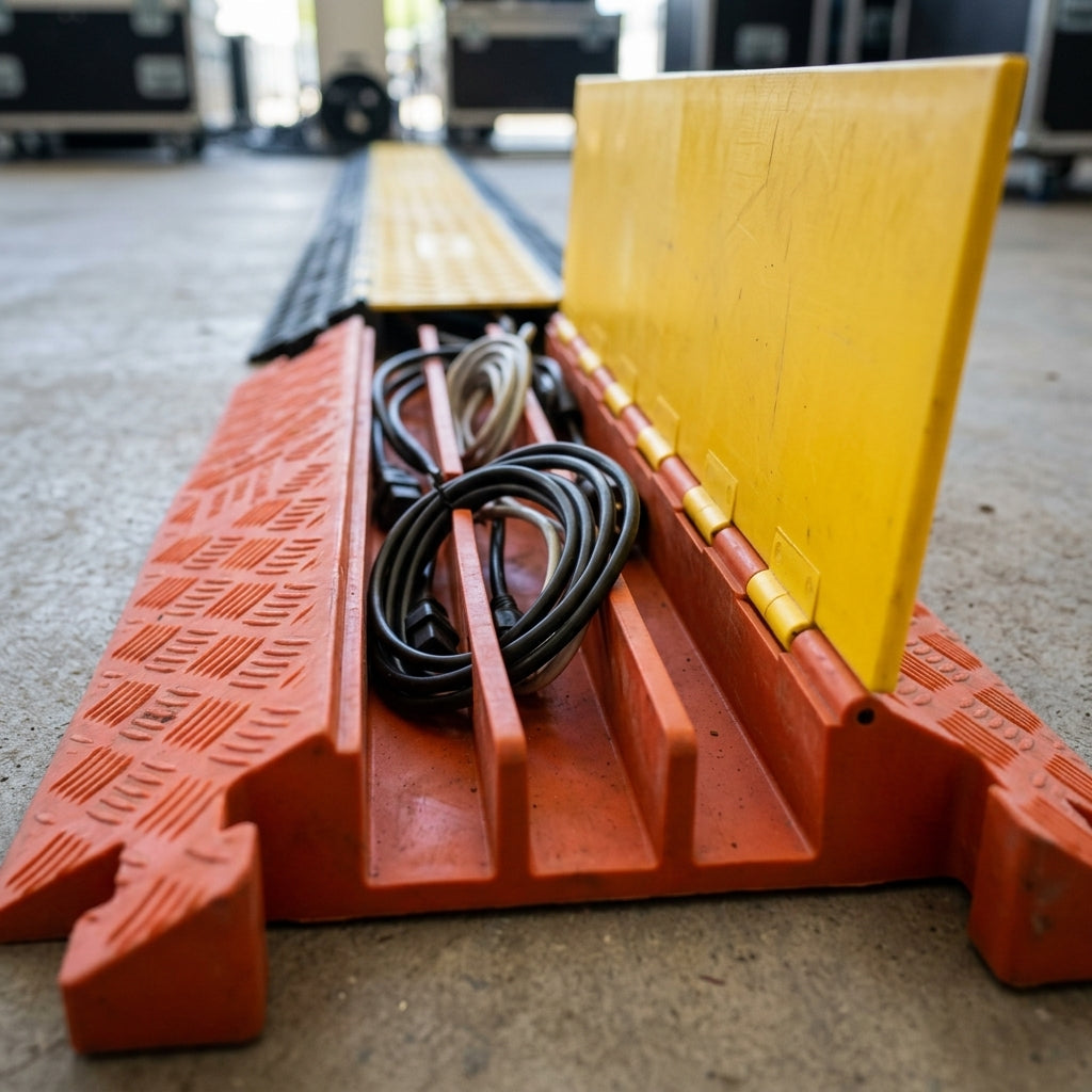 3-Channel Cable Protector Orange/Yellow 12891kg Capacity (view 2)