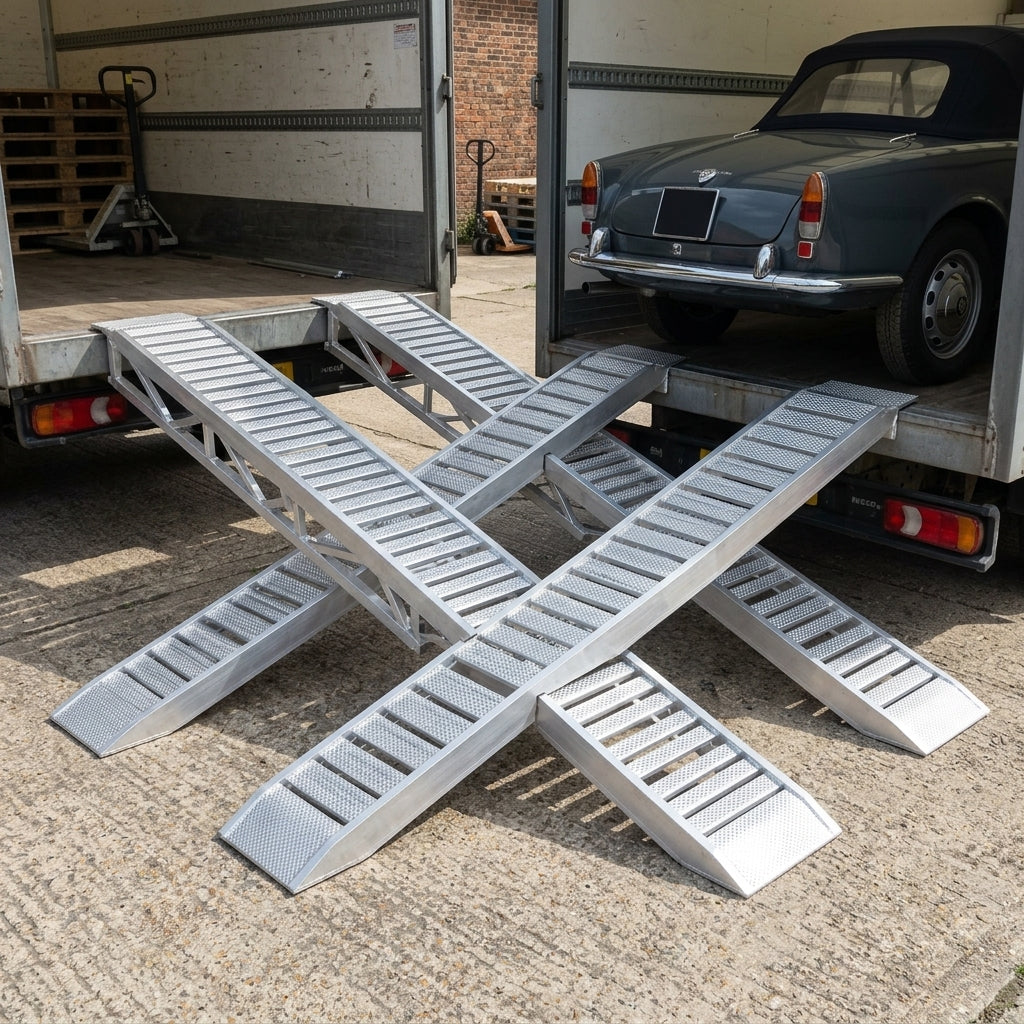 2000mm Car Ramps Aluminium 2132kg Capacity