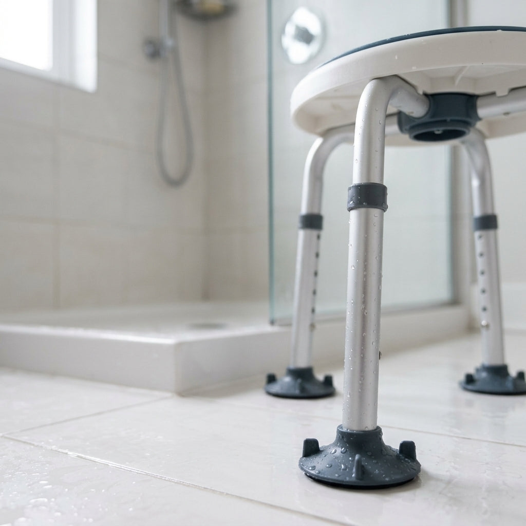 Height-Adjustable Swivel Shower Stool (view 2)