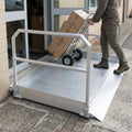 2390mm Vehicle Accessible Ramp with Handrails 1250mm Width