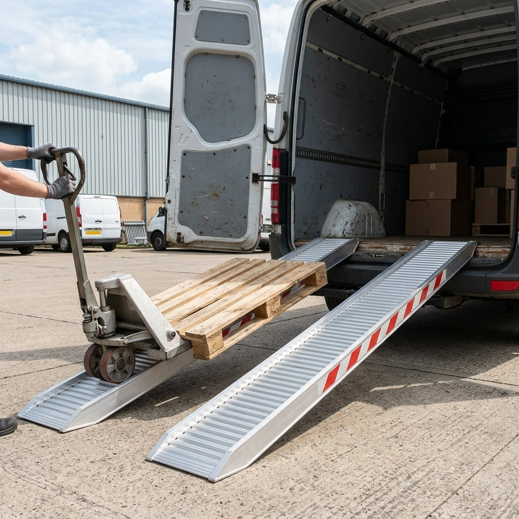4000mm x 400mm Aluminium Loading Ramps 3435kg Capacity