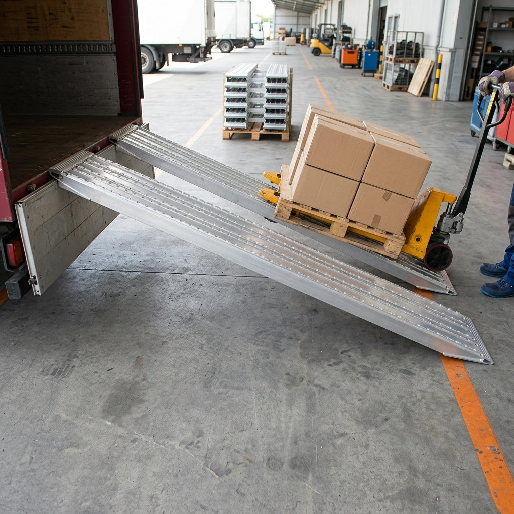 Heavy Duty Loading Ramps 390mm Wide 21500kg Capacity