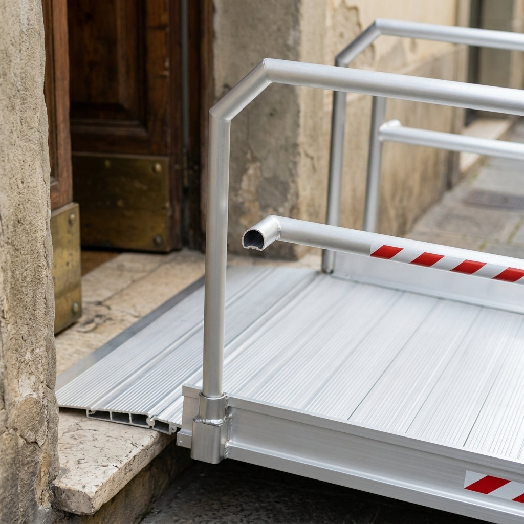 1m Wide Access Ramp with Handrails (view 2)