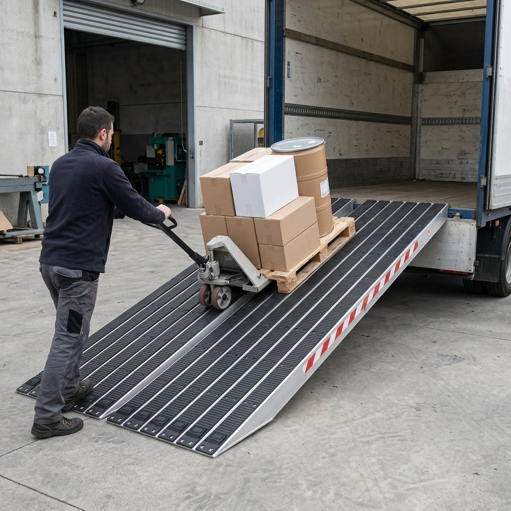 4000mm x 720mm Heavy Duty Ramp with Rubber Coating