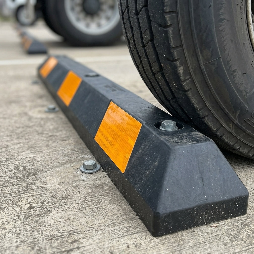 1830mm Truck Wheel Stop Kit with Reflectors (view 2)