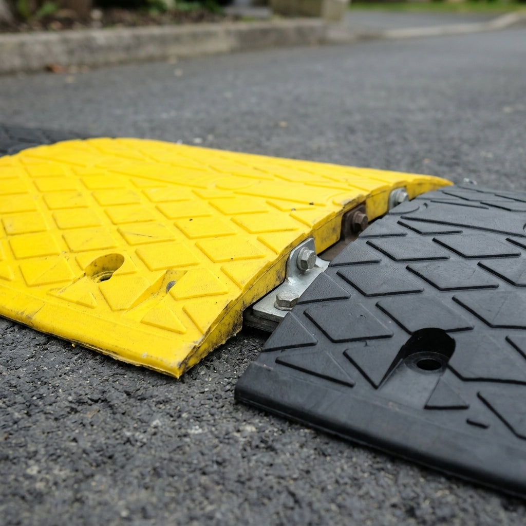 8500mm x 450mm x 60mm Heavy Duty Speed Bump with Steel Plate (view 2)