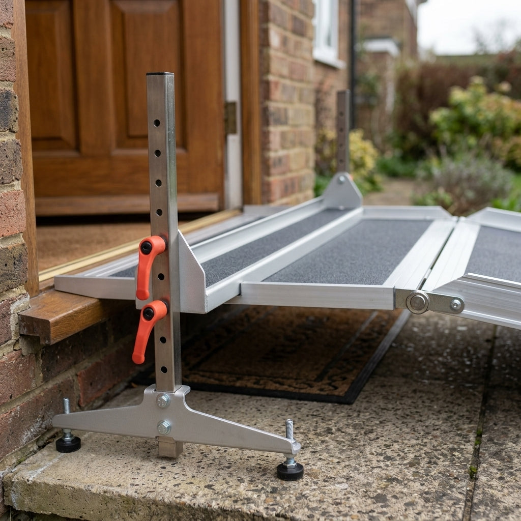 Adjustable Joining Support for Wheelchair Ramps (view 2)