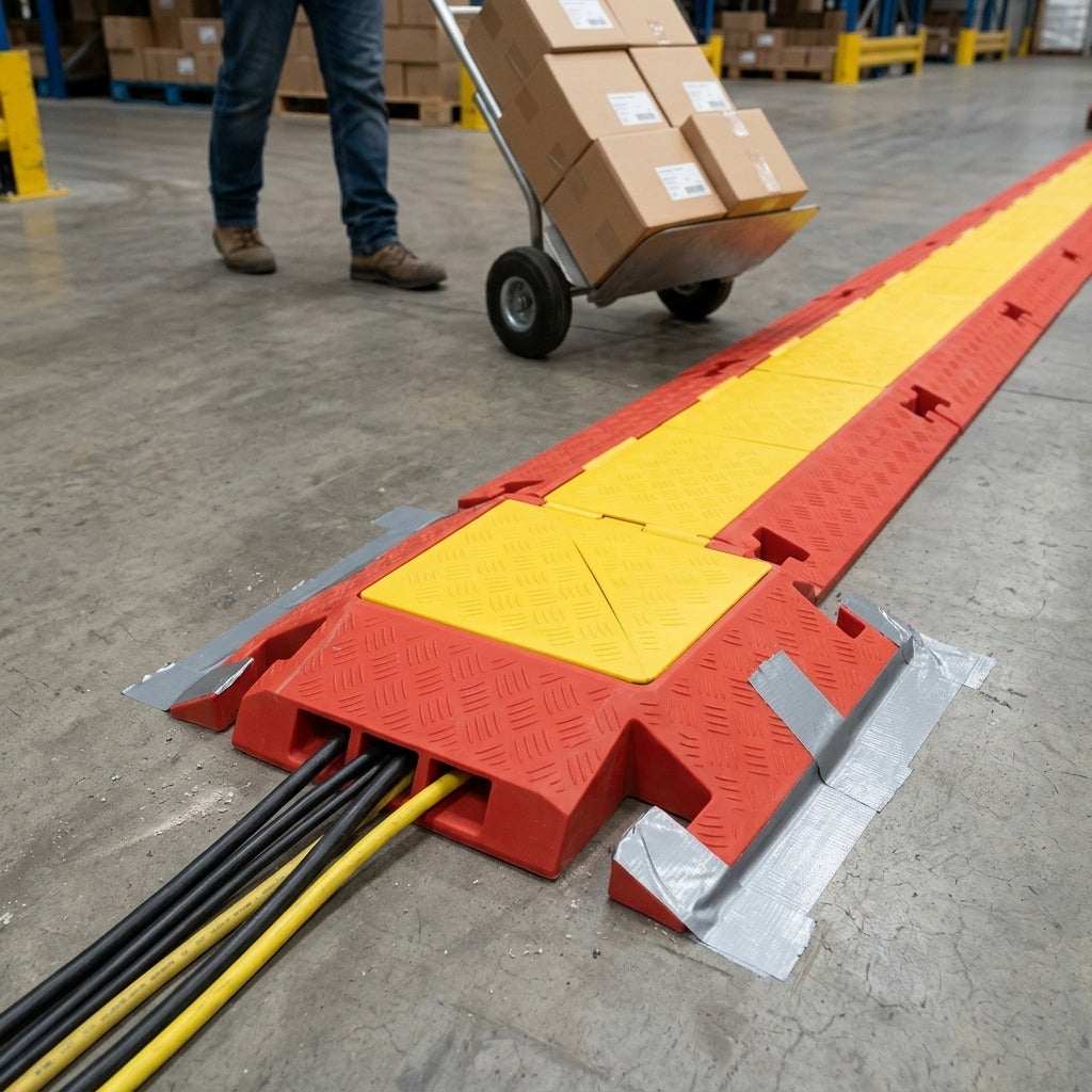 3-Channel Cable Protector Left Turn 45°